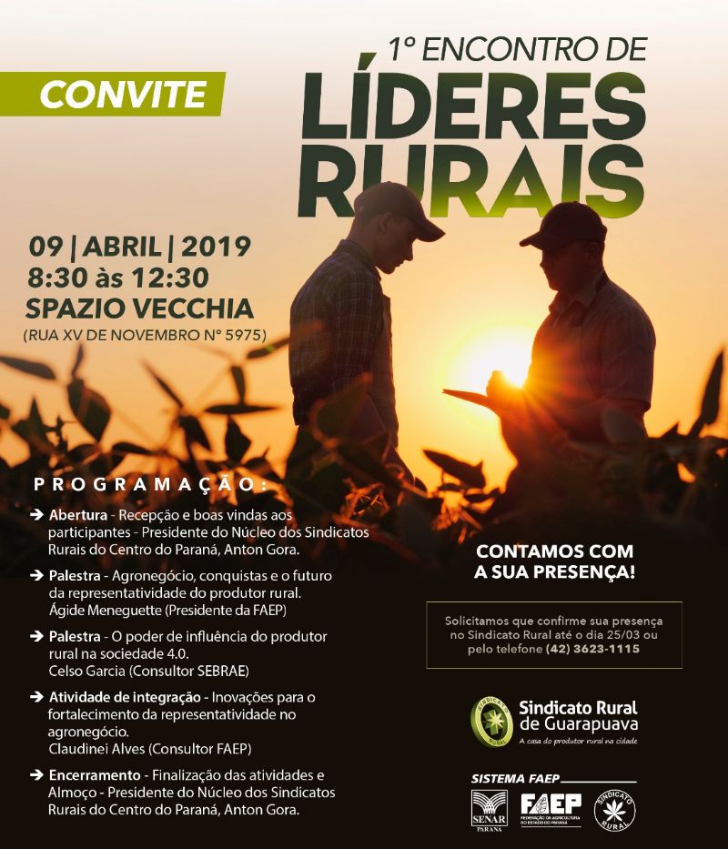 Guarapuava sedia Encontro Regional sobre representatividade no meio rural