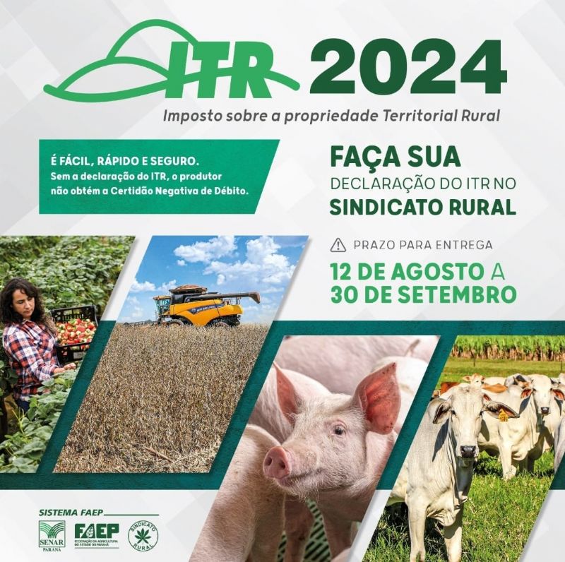 ITR 2024: prazo para declaração se encerra dia 30 de setembro