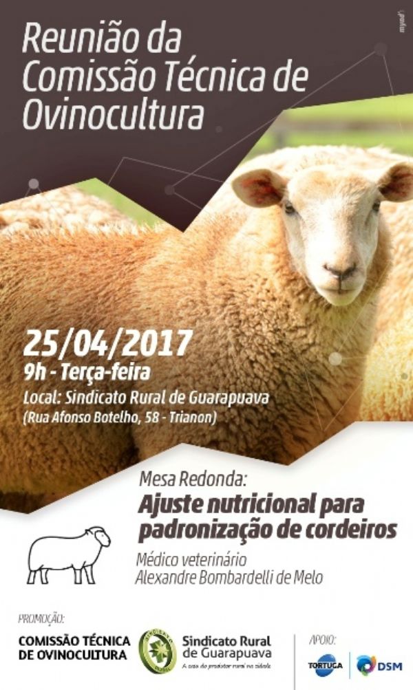 Sindicato Rural promove nesta ter&ccedil;a, 25, mesa redonda sobre padroniza&ccedil;&atilde;o de cordeiros