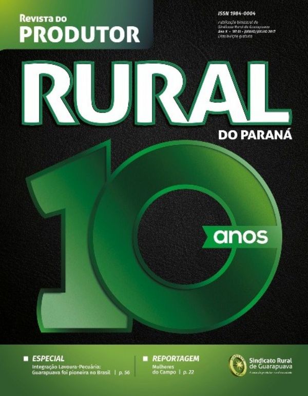 Saiu hoje edi&ccedil;&atilde;o hist&oacute;rica da REVISTA DO PRODUTOR RURAL 